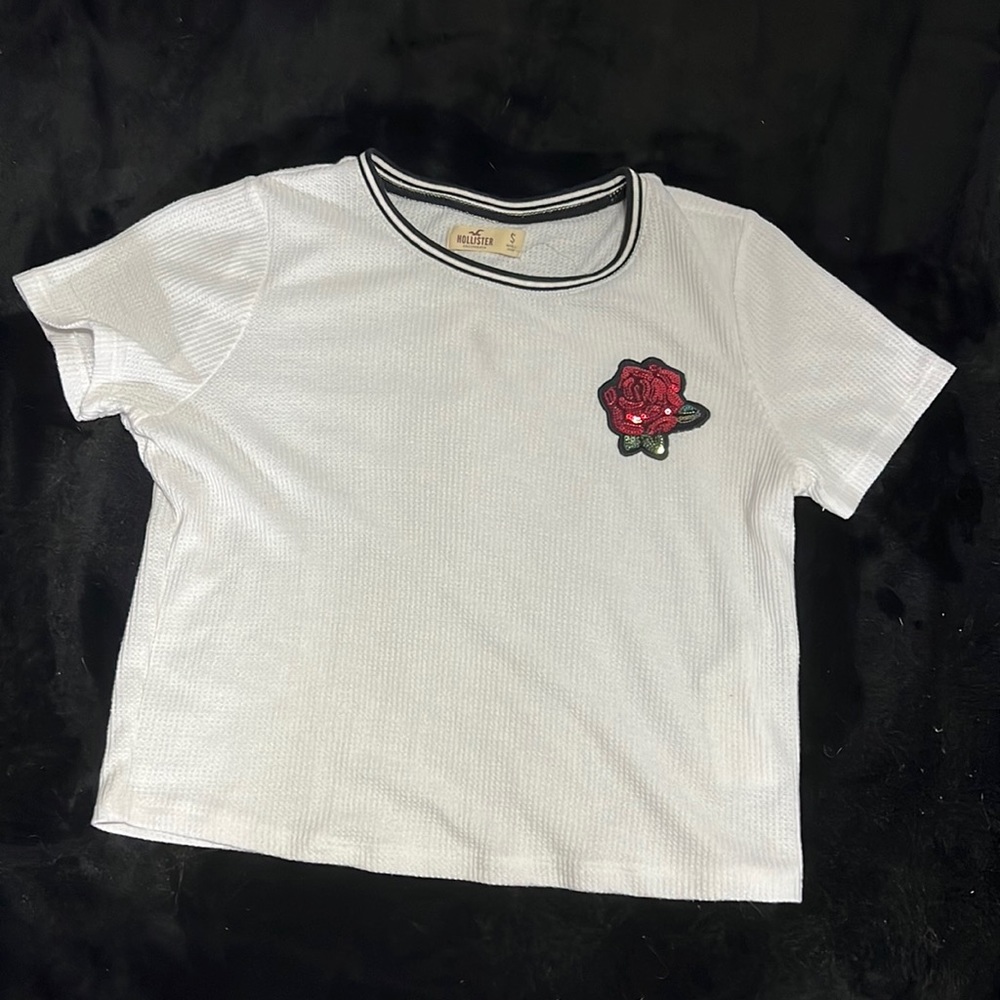 Hollister white top, S